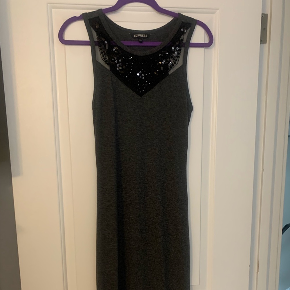 Gray Maxi Dress
